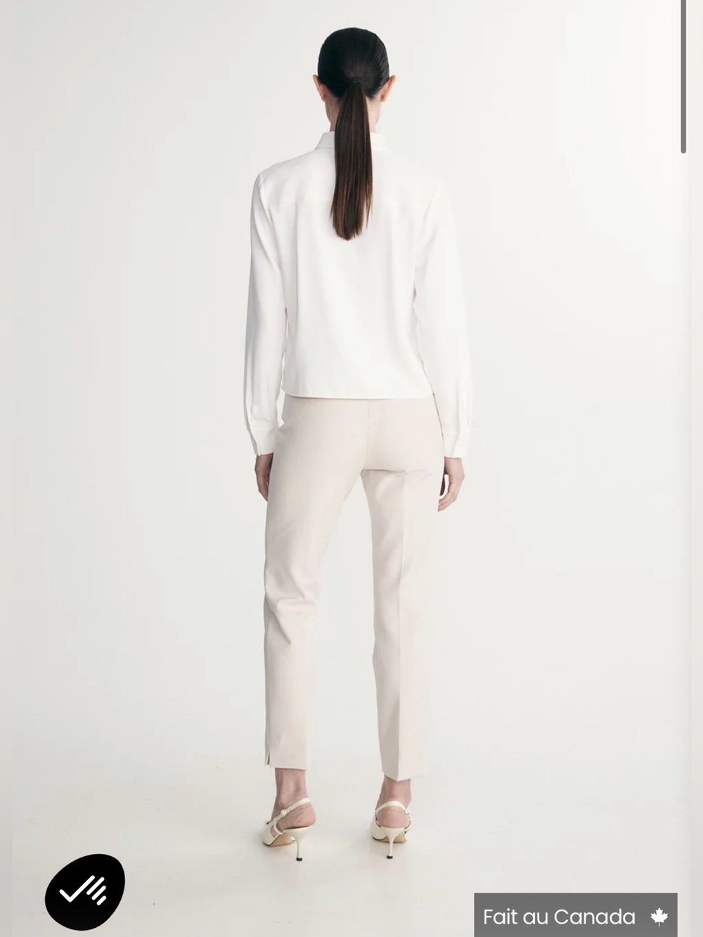 Tristan Classic Women's Cream Straight-Leg Jeans
